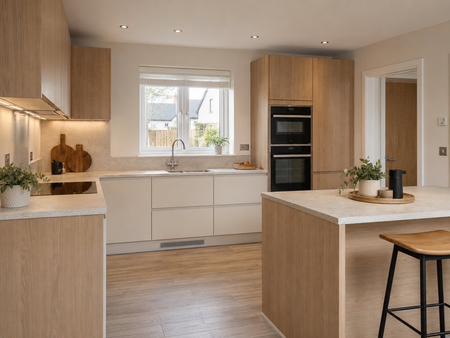 Oak contemporary kitchen inspiration